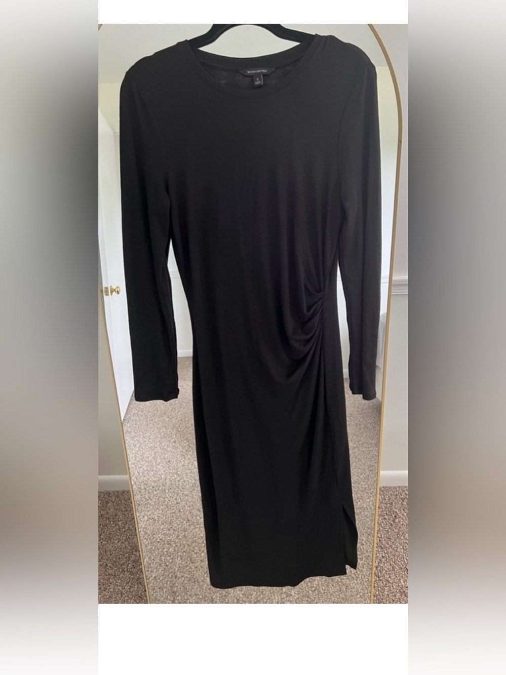 Black banana republic midi dress